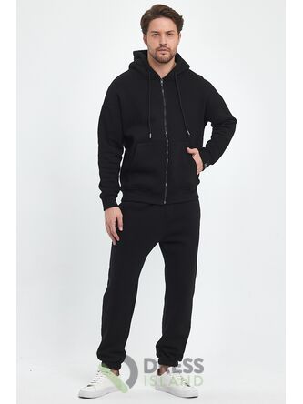 Спортивный костюм на змейке DRESS ISLAND оверсайз флис (211316-1)