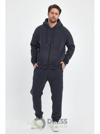 Спортивный костюм на змейке DRESS ISLAND оверсайз флис (211316-5)