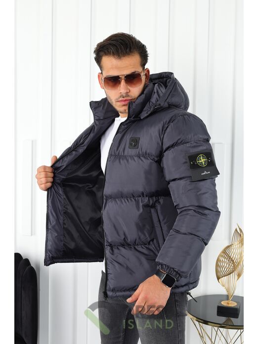 Куртка Stone Island зима капюшон (336-3)